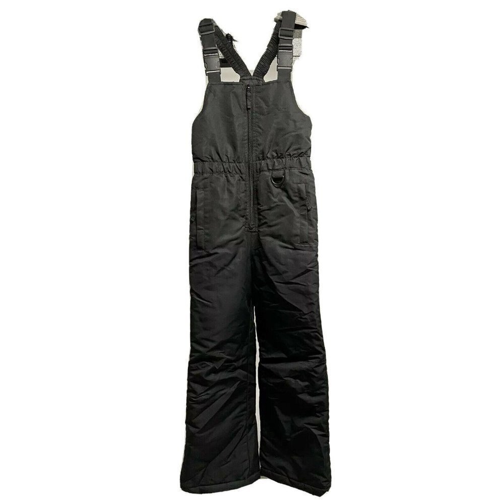 Athletech Youth Kids Black Ski Snow Bib Overall XS